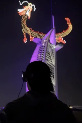 Burj Al Arab - Chinese New Year's Drone Show World Record