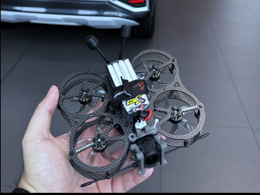 A ducted FPV tiny drone that flies indoors